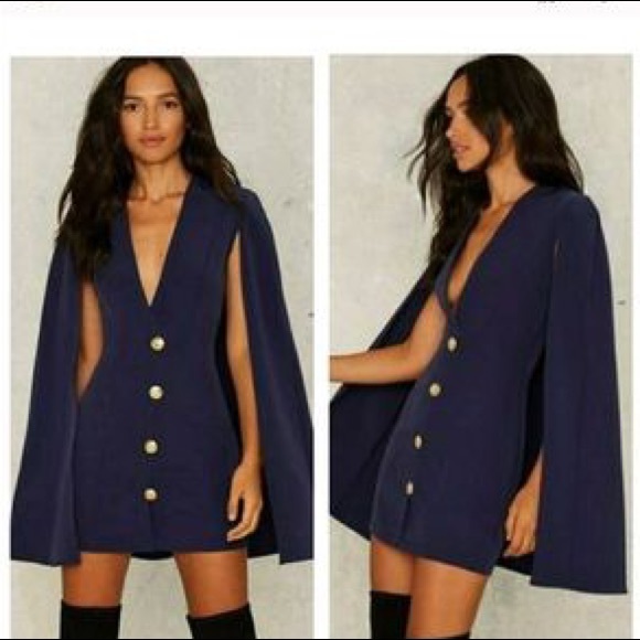 Rare London Jackets & Blazers - Rare London Cape Dress